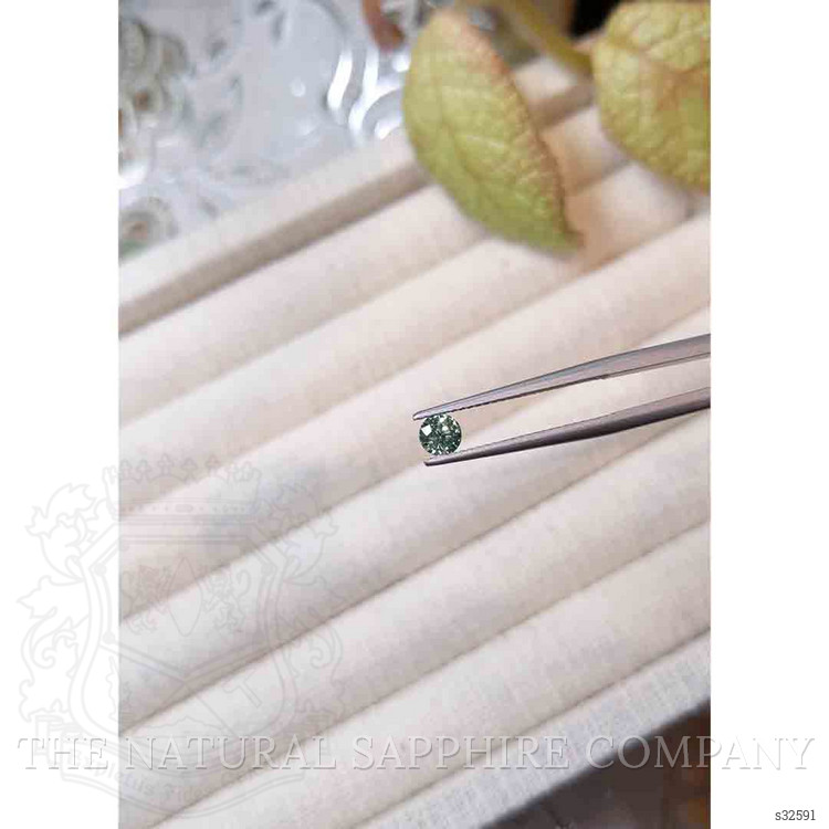 0.42 Ct. Bluish Green Sapphire from Madagascar