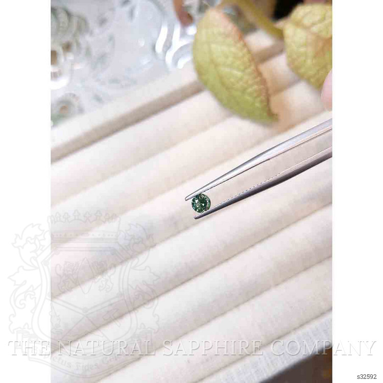 0.31 Ct. Bluish Green Sapphire from Madagascar