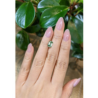 1.68 Ct. Yellowish Green Sapphire from Madagascar Life Style