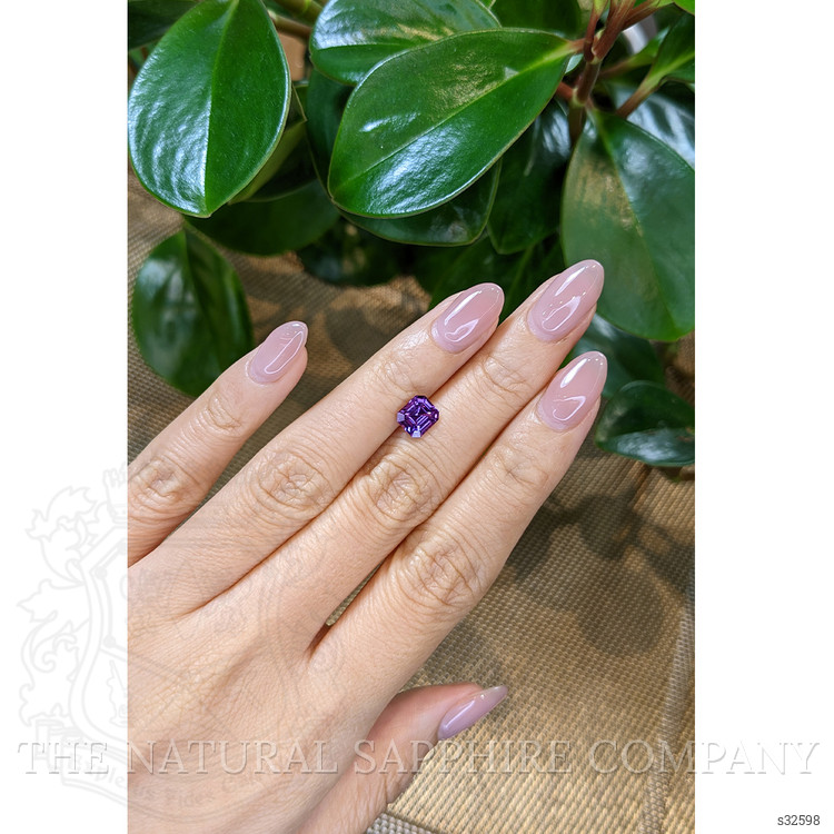 1.60 Ct. Purple Sapphire from Ceylon (Sri Lanka)