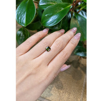 1.56 Ct. Yellowish Green Sapphire from Madagascar Life Style