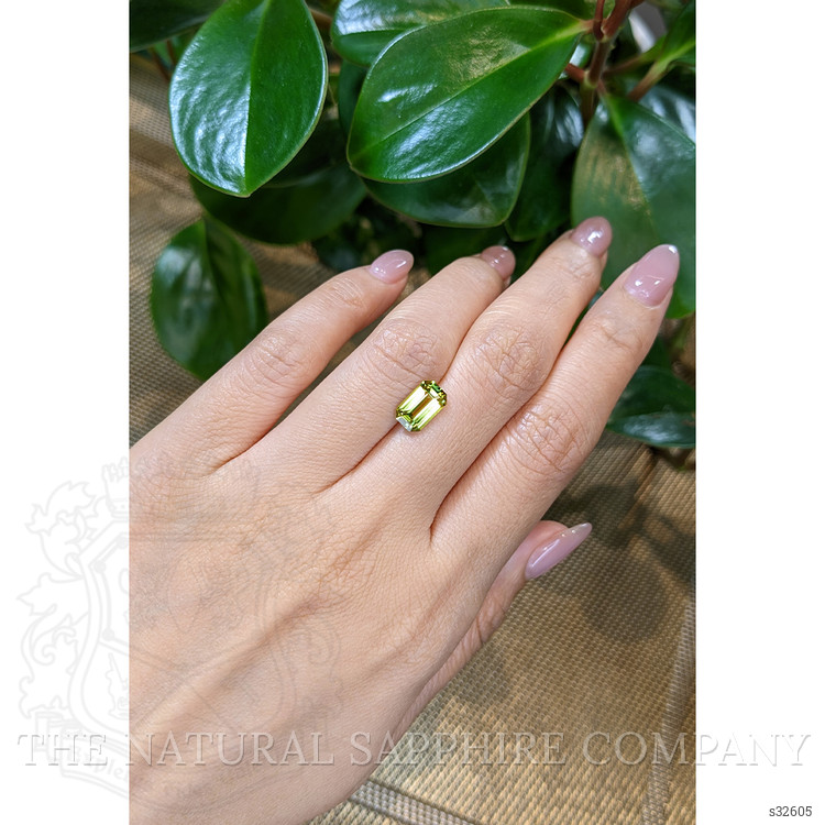 2.18 Ct. Greenish Yellow Sapphire from Madagascar