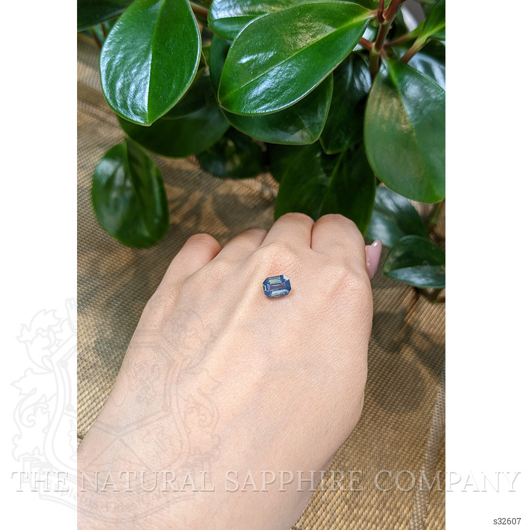 2.02 Ct. Greenish Blue Sapphire from Madagascar