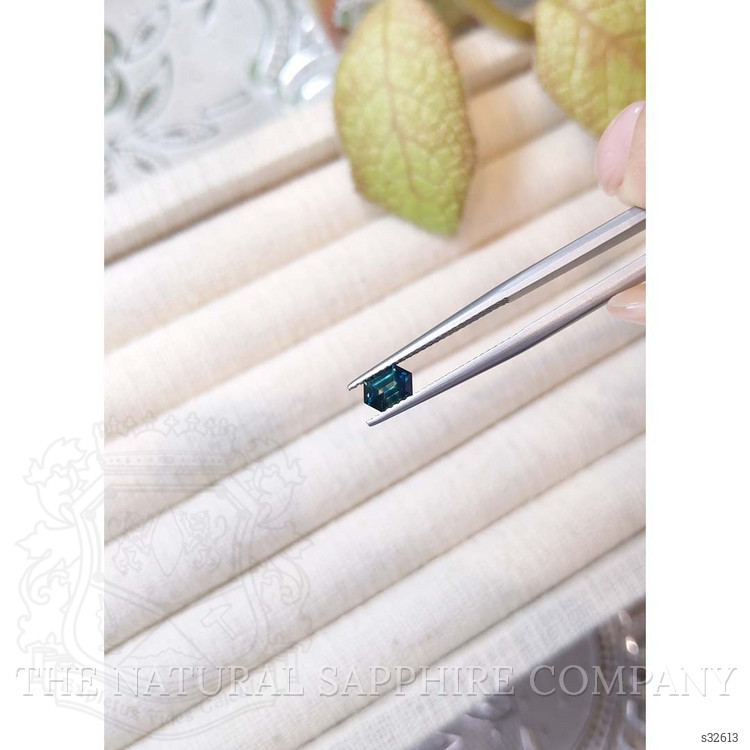 0.76 Ct. Bluish Green Sapphire from Montana