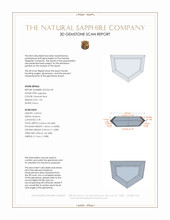 1.55 Ct. Greenish Blue Sapphire from Montana 3 D Scan Report
