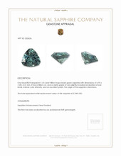1.53 Ct. Bluish Green Sapphire from Montana Appraisal