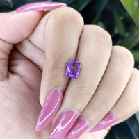 1.50 Ct. Violet Sapphire from Madagascar Life Style