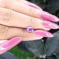 1.02 Ct. Purple Sapphire from Madagascar Life Style