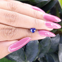 0.74 Ct. Blue Sapphire from Madagascar Life Style