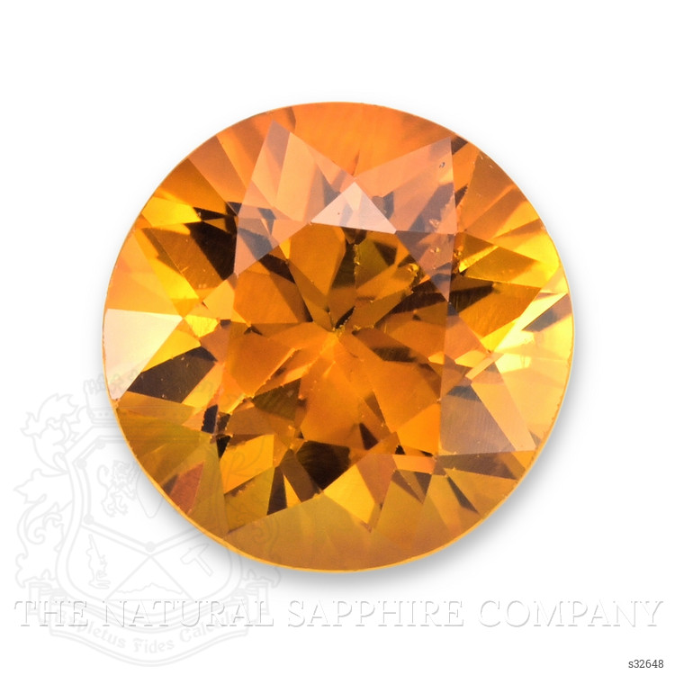 2.03 Ct. Yellowish Orange Sapphire from Ceylon (Sri Lanka)