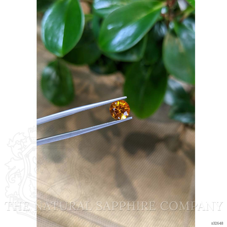 2.03 Ct. Yellowish Orange Sapphire from Ceylon (Sri Lanka)