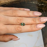 2.34 Ct. Yellowish Green Sapphire from Ceylon (Sri Lanka) Life Style