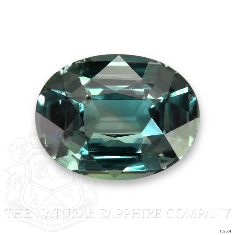 1.61 Ct. Bluish Green Sapphire from Ceylon (Sri Lanka)