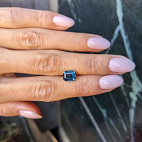 2.55 Ct. Greenish Blue Sapphire from Ceylon (Sri Lanka) Life Style