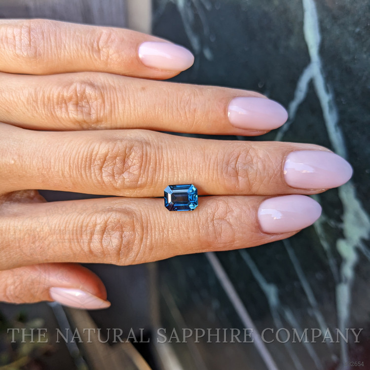 2.55 Ct. Greenish Blue Sapphire from Ceylon (Sri Lanka)