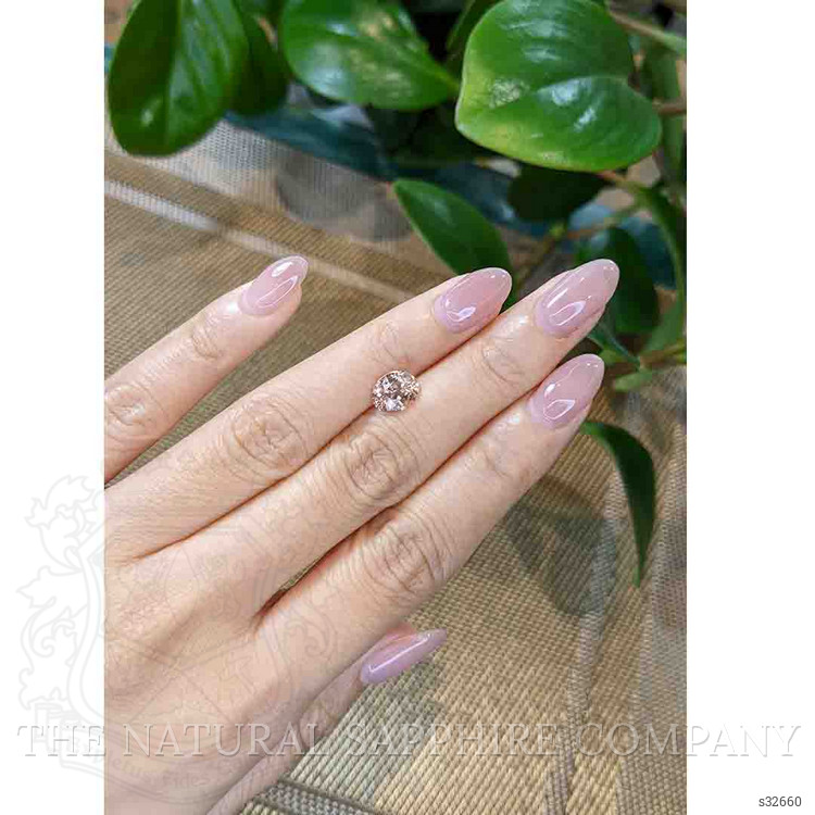2.21 Ct. Peach Sapphire from Ceylon (Sri Lanka)