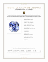 1.08 Ct. Bi Color Sapphire from Ceylon (Sri Lanka) Scan Report