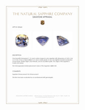 1.10 Ct. Bi Color Sapphire from Ceylon (Sri Lanka) Appraisal