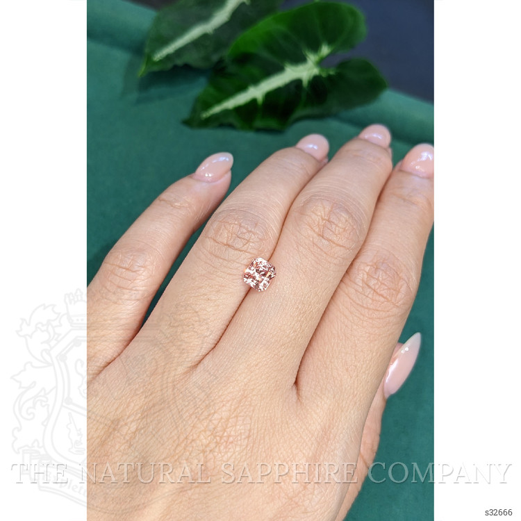 1.22 Ct. Peach Sapphire from Ceylon (Sri Lanka)