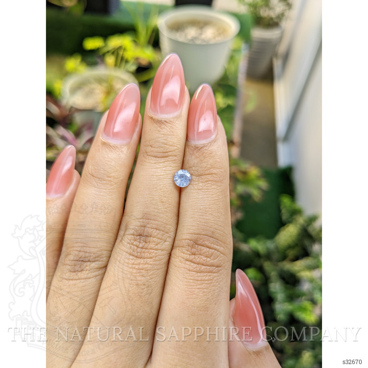 0.58 Ct. Blue Sapphire from Ceylon (Sri Lanka)