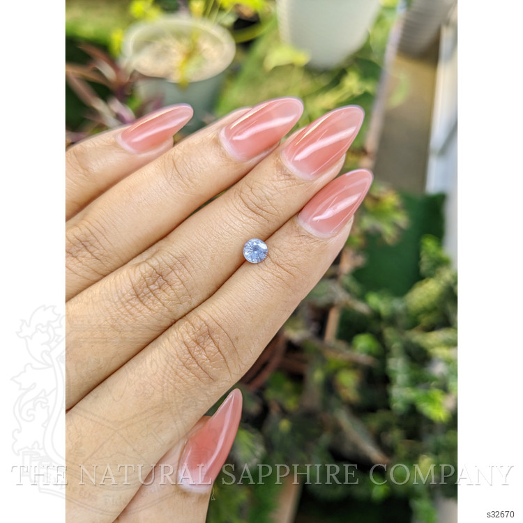 0.58 Ct. Blue Sapphire from Ceylon (Sri Lanka)