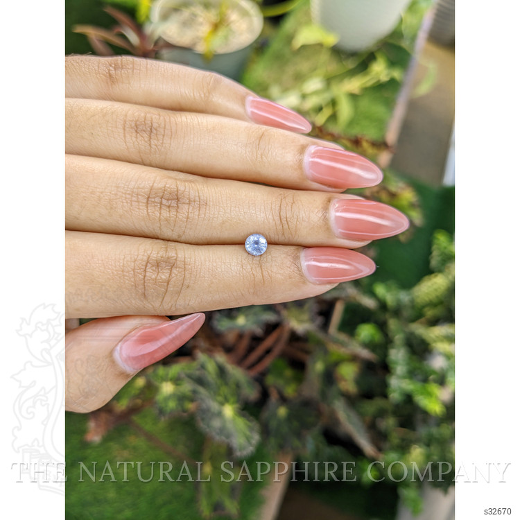 0.58 Ct. Blue Sapphire from Ceylon (Sri Lanka)
