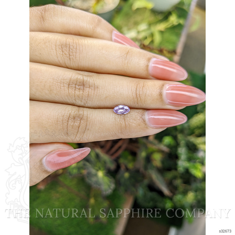 0.67 Ct. Pinkish Purple Sapphire from Ceylon (Sri Lanka)
