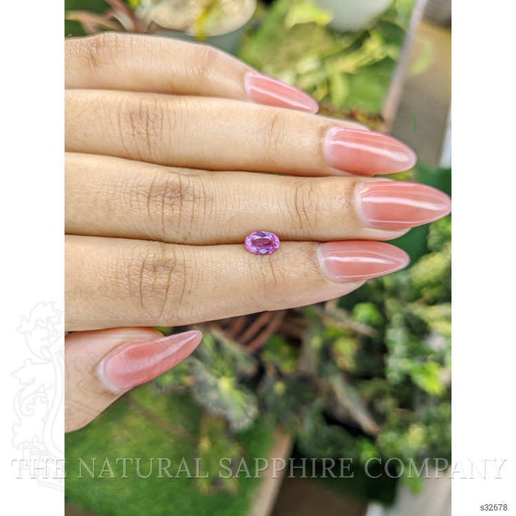 0.78 Ct. Pinkish Purple Sapphire from Ceylon (Sri Lanka)