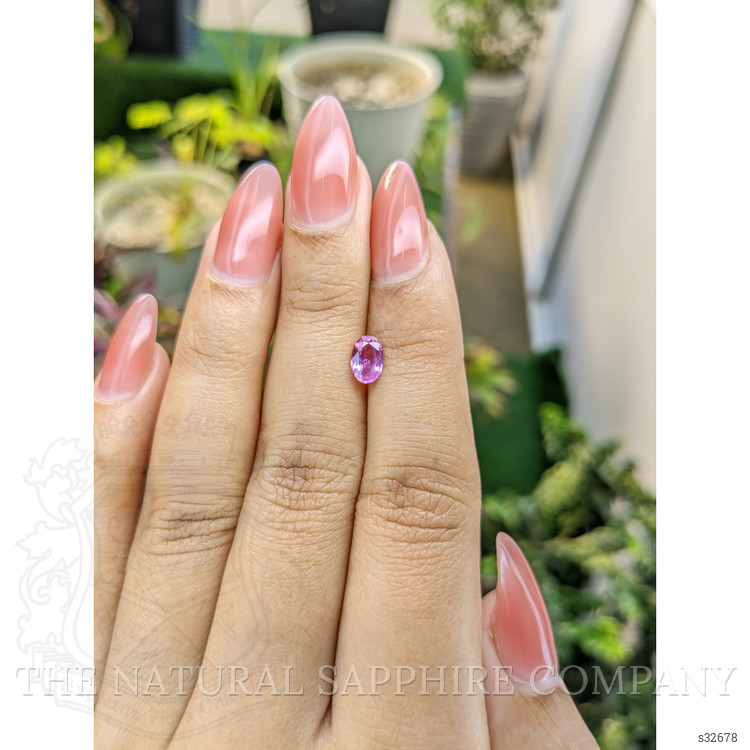 0.78 Ct. Pinkish Purple Sapphire from Ceylon (Sri Lanka)
