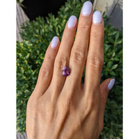 4.06 Ct. Purplish Pink Sapphire from Ceylon (Sri Lanka) Life Style