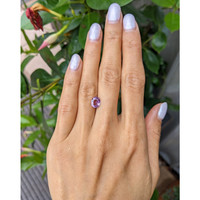 2.00 Ct. Pinkish Purple Sapphire from Ceylon (Sri Lanka) Life Style