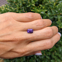 3.40 Ct. Bluish Purple Sapphire from Ceylon (Sri Lanka) Life Style