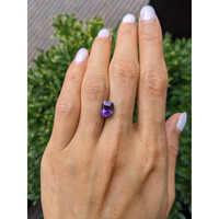 3.40 Ct. Bluish Purple Sapphire from Ceylon (Sri Lanka) Life Style