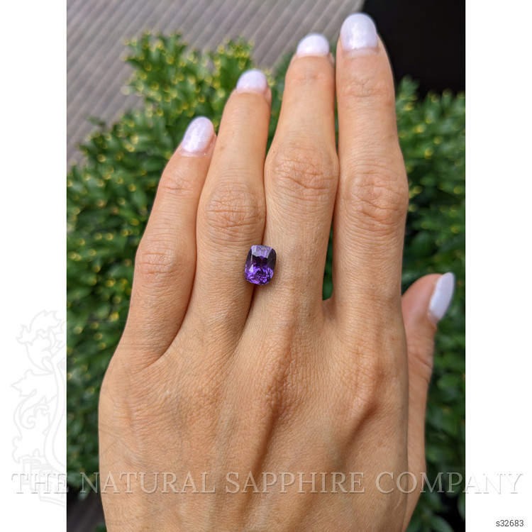 3.40 Ct. Bluish Purple Sapphire from Ceylon (Sri Lanka)