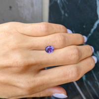 1.95 Ct. Bluish Purple Sapphire from Ceylon (Sri Lanka) Life Style