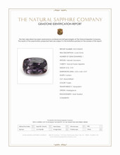 0.92 Ct. Purple Sapphire from Madagascar Scan Report