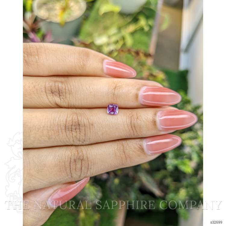 0.68 Ct. Pinkish Purple Sapphire from Madagascar