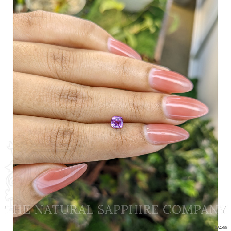 0.68 Ct. Pinkish Purple Sapphire from Madagascar