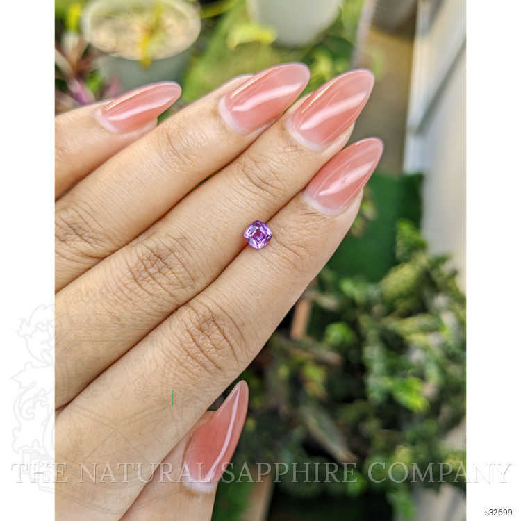0.68 Ct. Pinkish Purple Sapphire from Madagascar