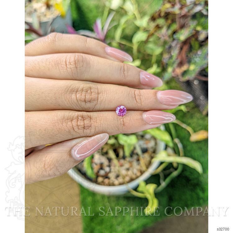 0.71 Ct. Pinkish Purple Sapphire from Madagascar