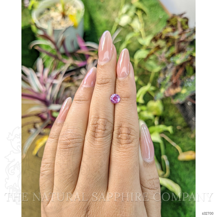 0.71 Ct. Pinkish Purple Sapphire from Madagascar