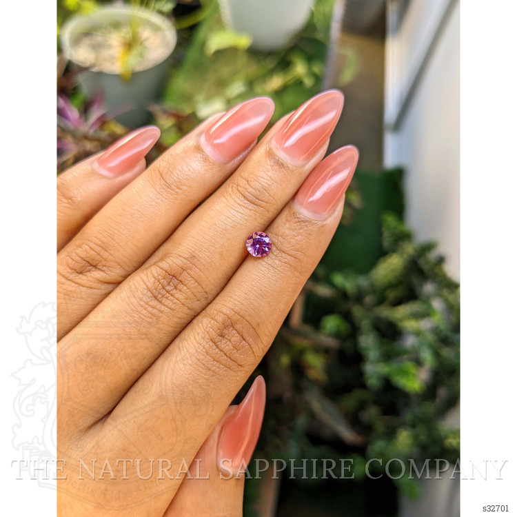 0.77 Ct. Pinkish Purple Sapphire from Madagascar