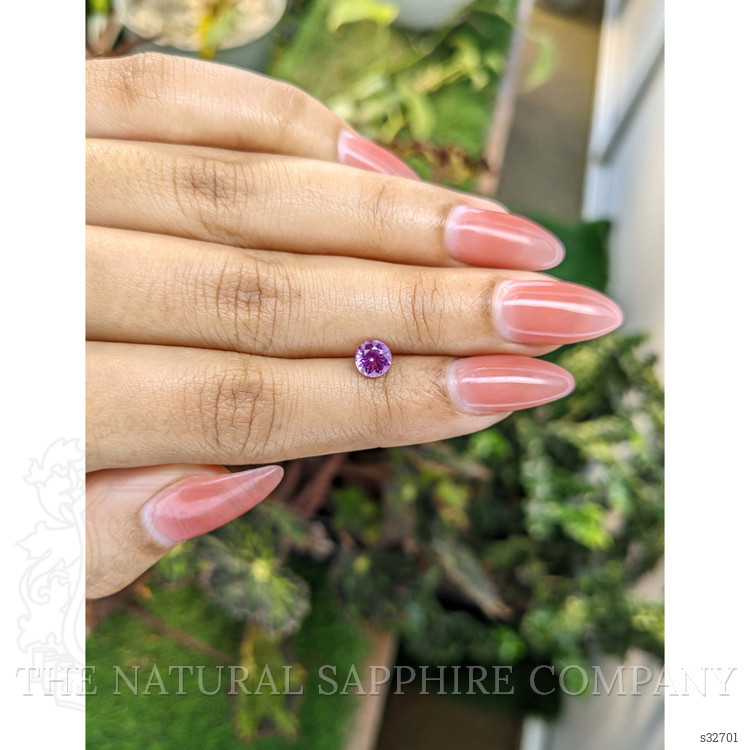 0.77 Ct. Pinkish Purple Sapphire from Madagascar