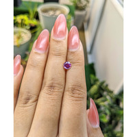 0.77 Ct. Pinkish Purple Sapphire from Madagascar Life Style