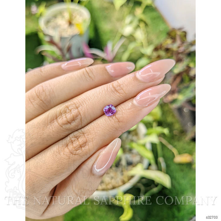 0.81 Ct. Pinkish Purple Sapphire from Madagascar