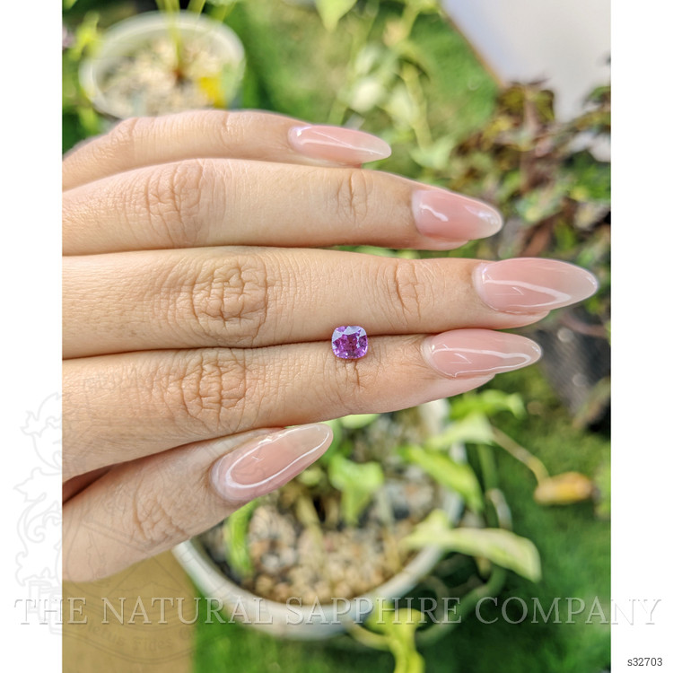 0.81 Ct. Pinkish Purple Sapphire from Madagascar