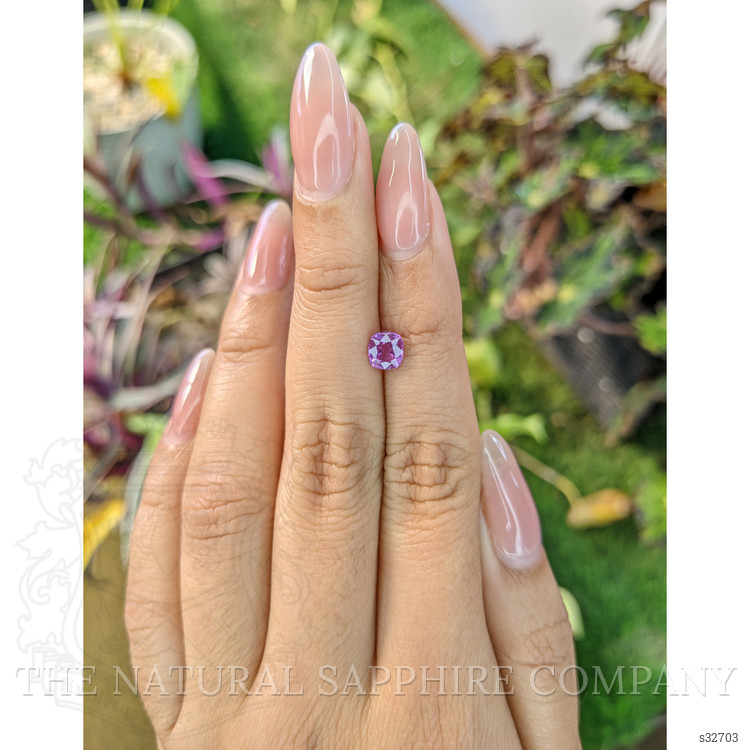 0.81 Ct. Pinkish Purple Sapphire from Madagascar