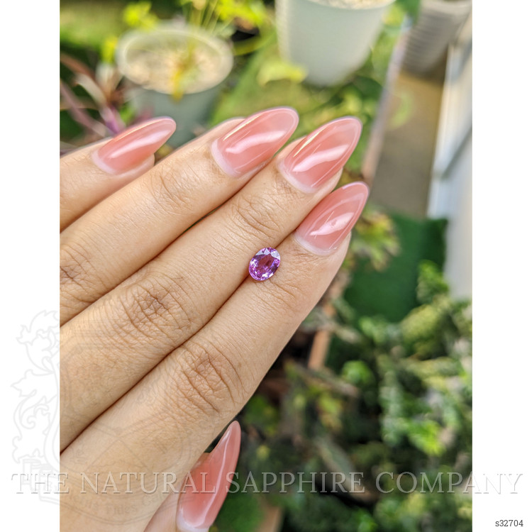 0.82 Ct. Pinkish Purple Sapphire from Madagascar
