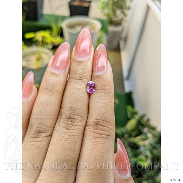 0.82 Ct. Pinkish Purple Sapphire from Madagascar