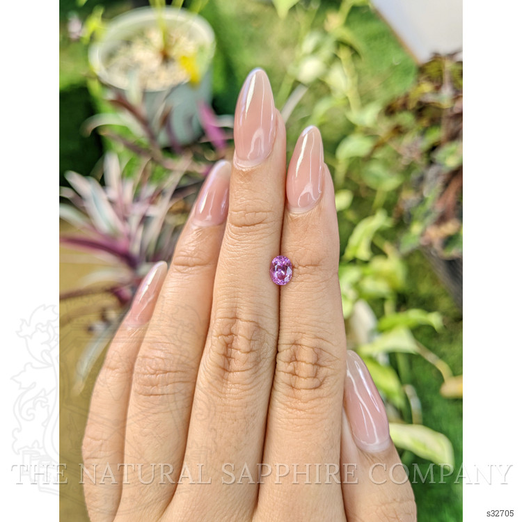 0.84 Ct. Pinkish Purple Sapphire from Madagascar